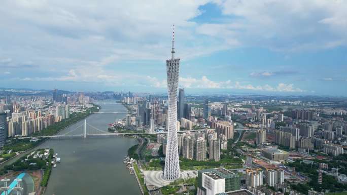 广州塔 广州大景 海心桥 珠江新城