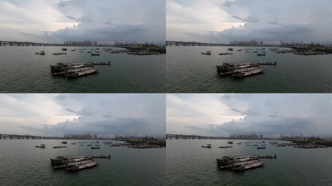 暴风雨来临前的海湾