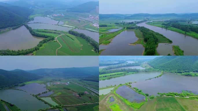 4K航拍短片.吉林敦化雁鸣湖景区