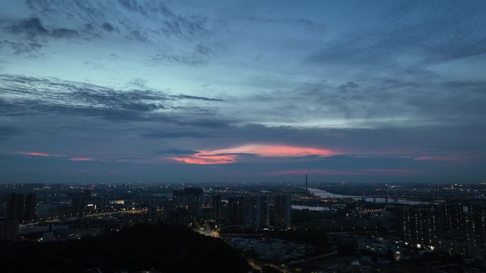 中山港 得能湖公园 夜色中山港