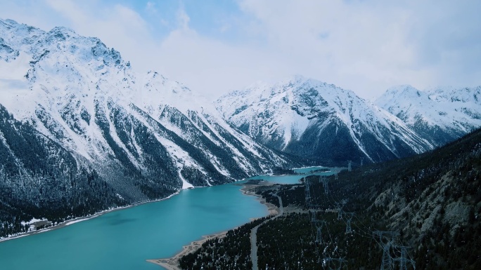 雪山 森林 公路 西藏 湖泊 318