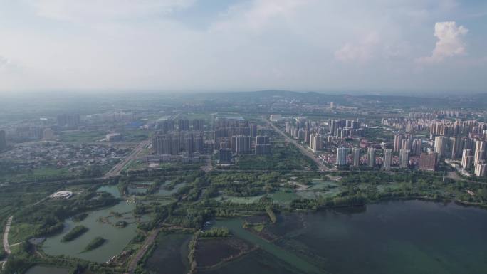 平顶山新华区新城区楼盘城市大景4K航拍