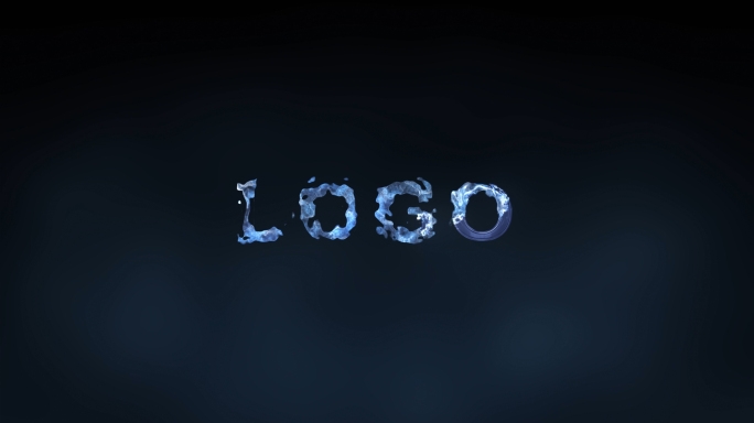 结冰上冻水晶LOGO特效4KAE工程