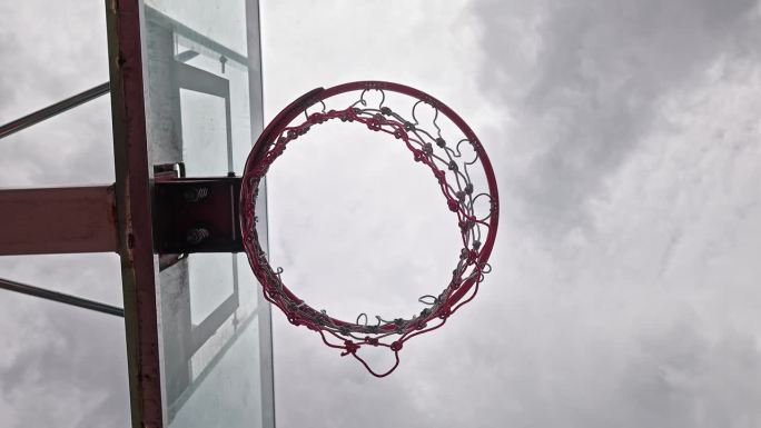 篮球篮球仰望仰拍仰视