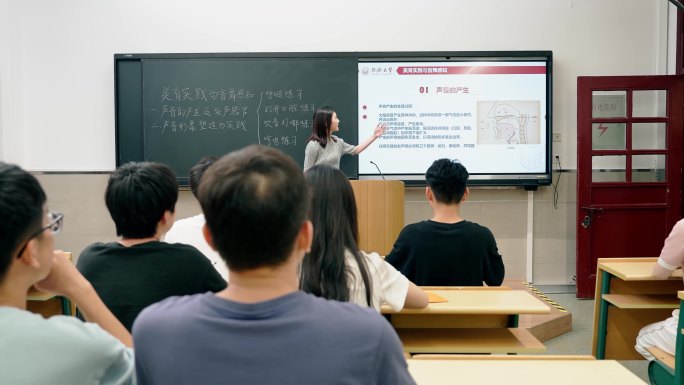 大学大学生上课毕业答辩氛围