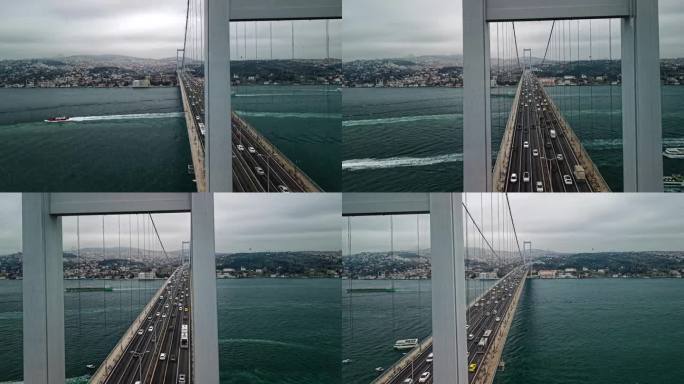 博斯普鲁斯海峡和七月十五日烈士桥延时拍摄
