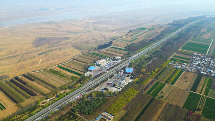 陕西省京昆高速和黄河