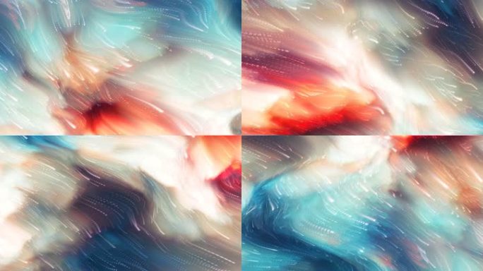 抽象海浪海洋涌动视觉艺术粒子创意短片43
