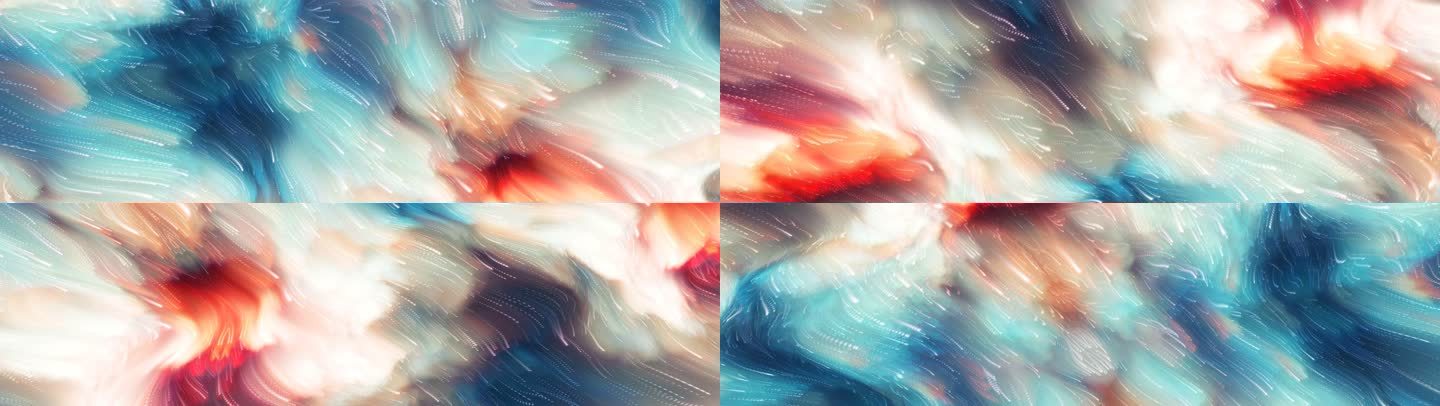 抽象海浪海洋涌动视觉艺术粒子创意短片43