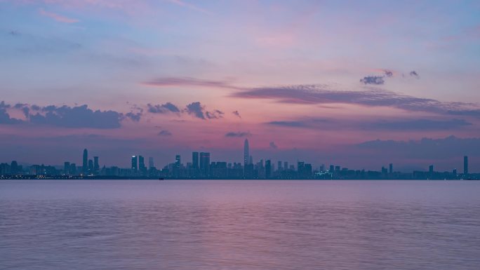 20230715深圳湾夜转日日出延时