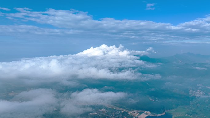 郑州中岳嵩山云海航拍延时摄影