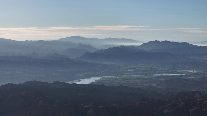 4K-Log-航拍崇山峻岭、沟壑山峦