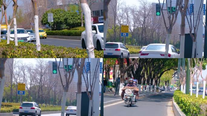 南京城市马路汽车车辆车流视频素材