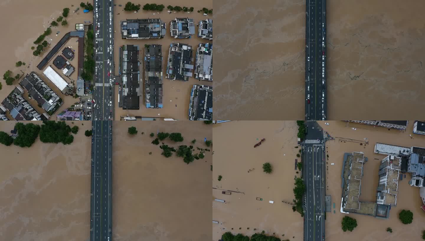 2020 7月7日徽州古城歙县洪水实拍