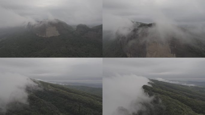 飞跃山峰云海（灰片，需调色）