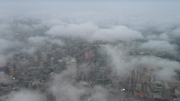 大连中山大景全景航拍