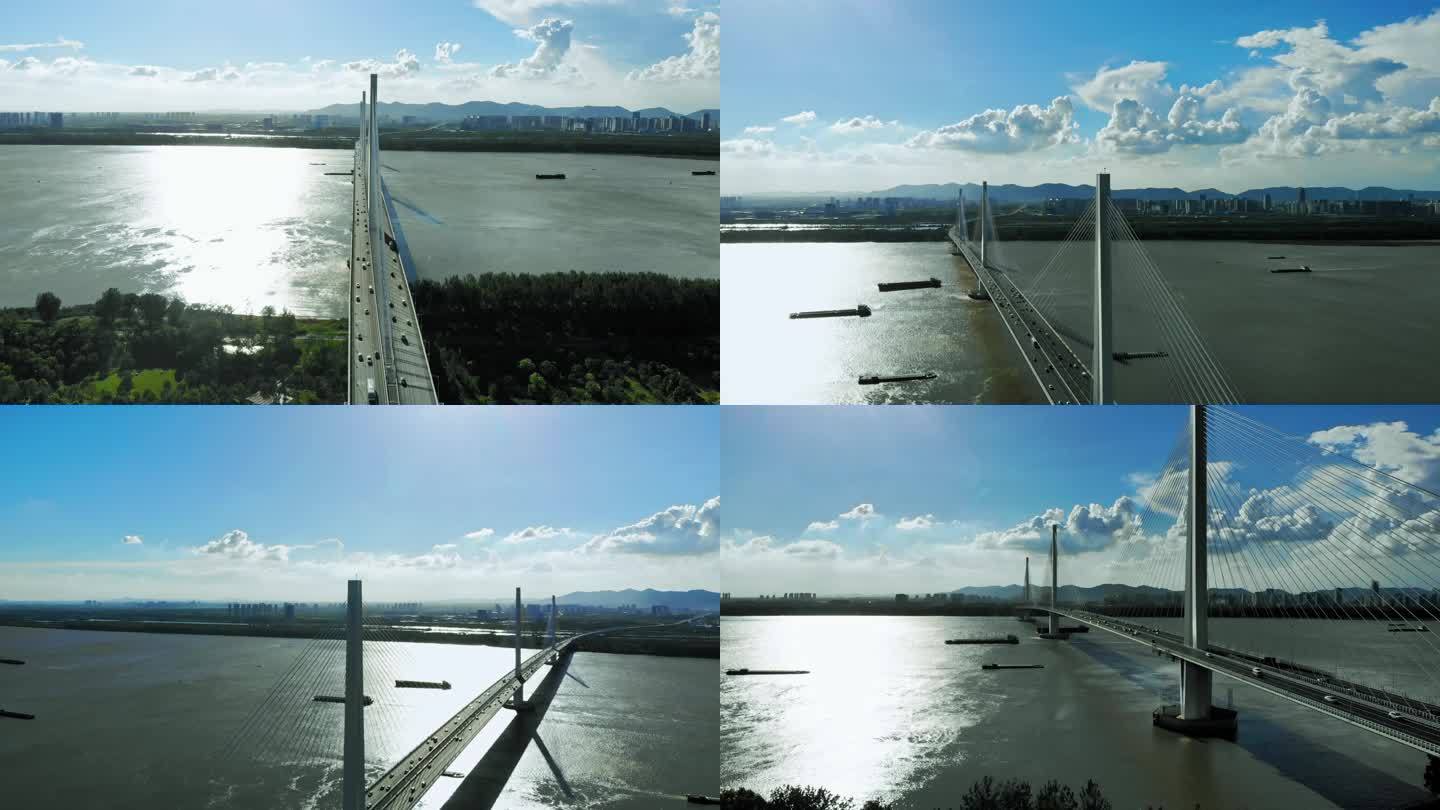 南京长江5桥五桥高速路车流