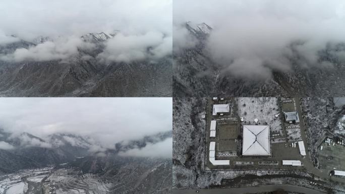 高原雪景