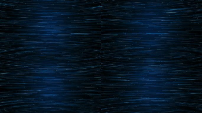 蓝色粒子对撞弯曲粒子河流线条科技素材背景