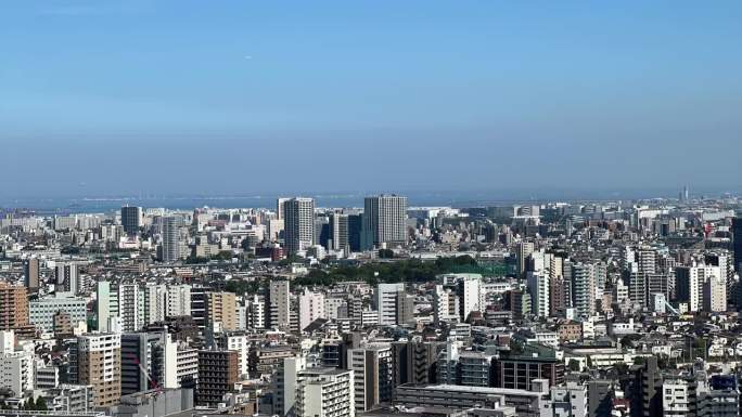 东京天际线鸟瞰旅游景点天际线鸟瞰