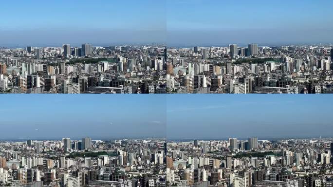 东京天际线鸟瞰旅游景点天际线鸟瞰