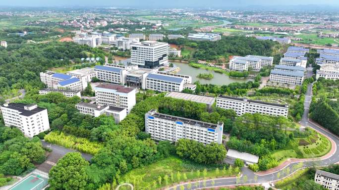 5K航拍衡阳市南华大学雨母校区2