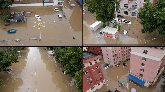 洪水泡车 水泡车 水淹车 涿州洪灾