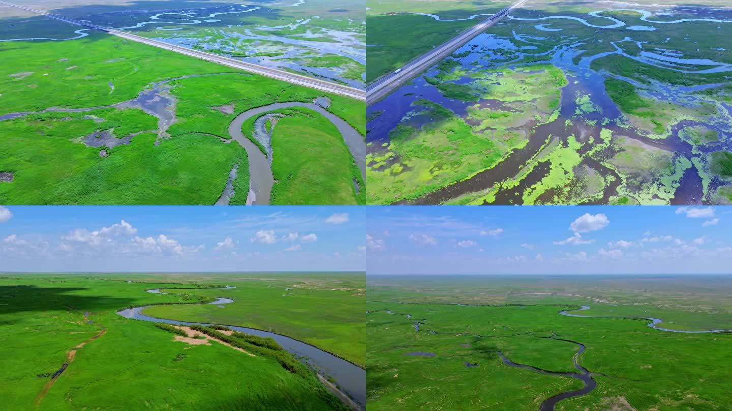 4K航拍短片.呼伦贝尔乌兰诺尔湿地