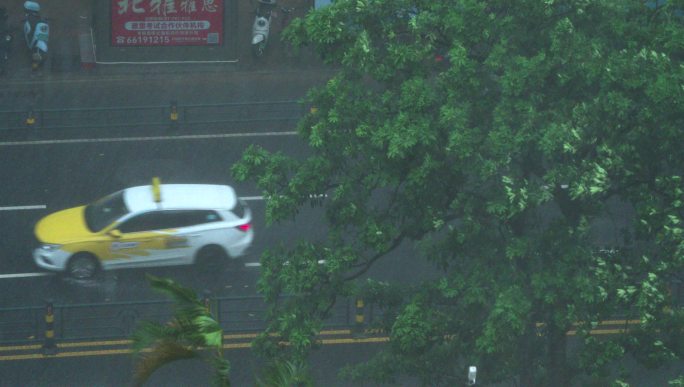 城市雨景