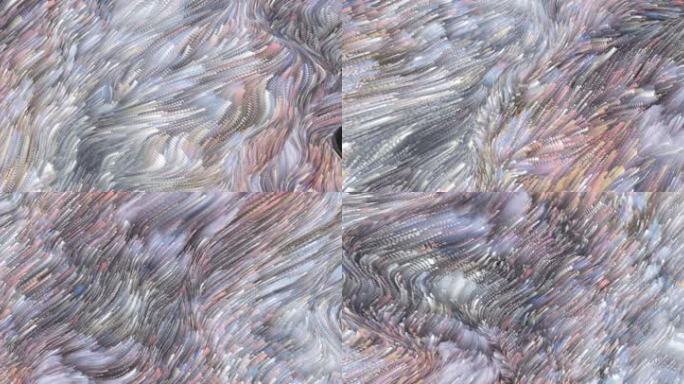 抽象海浪海洋涌动视觉艺术粒子创意短片94