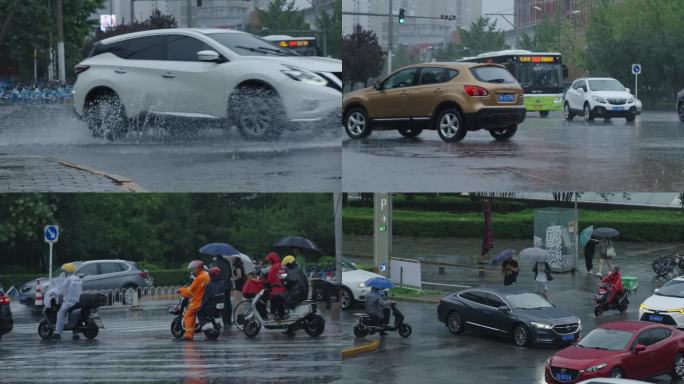 城市下雨