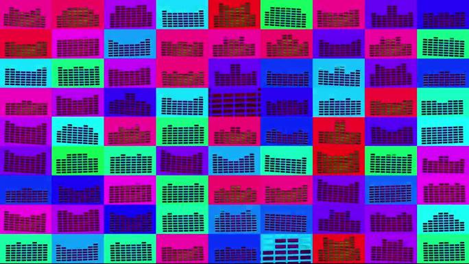 音乐图形均衡器频谱抽象模式