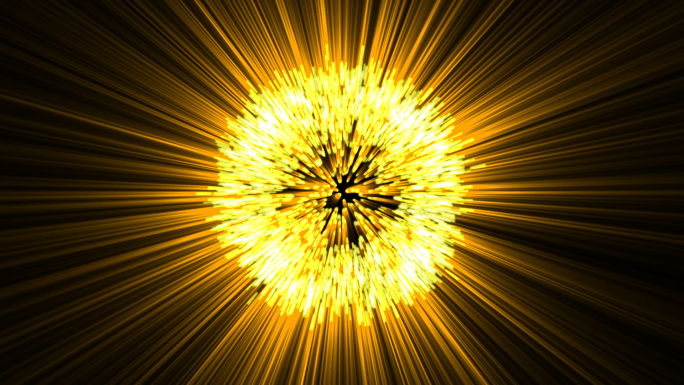 金色粒子爆炸