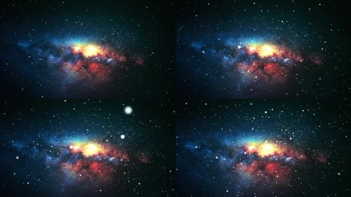 4K大气星空星辰粒子背景素材