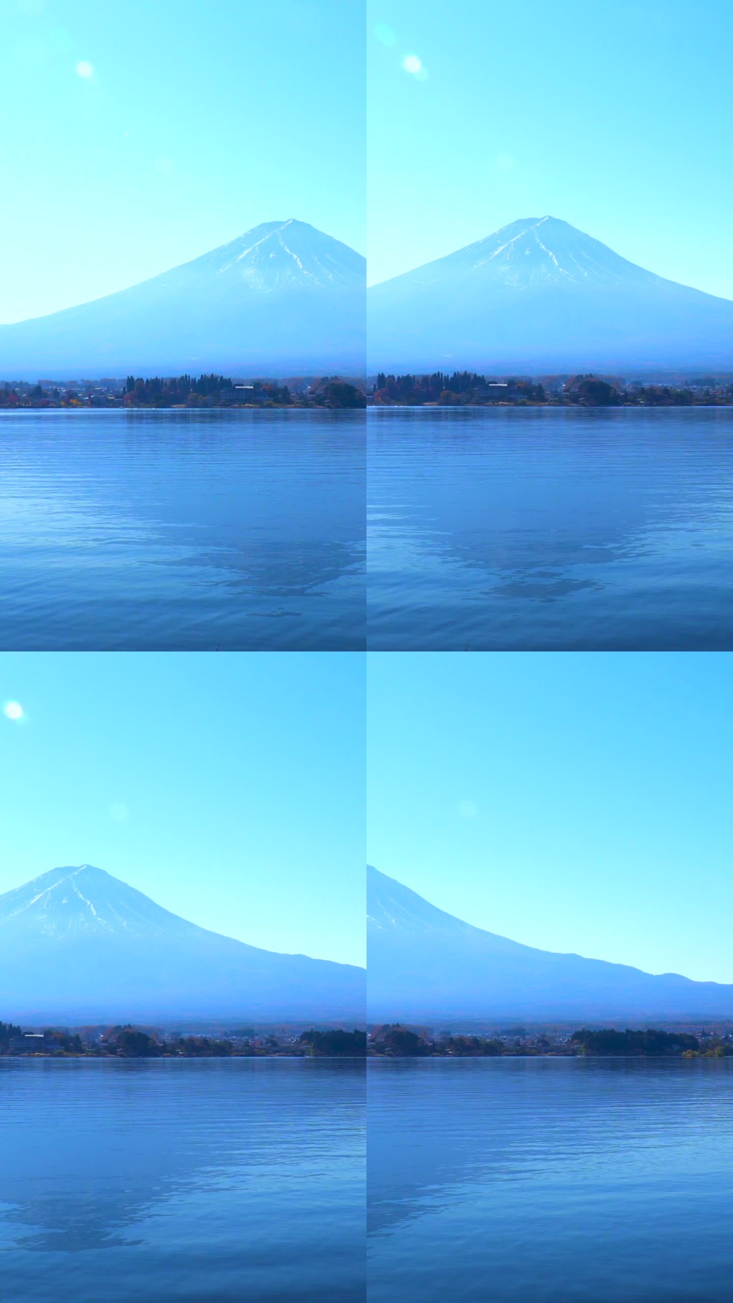 川口湖那边是富士山