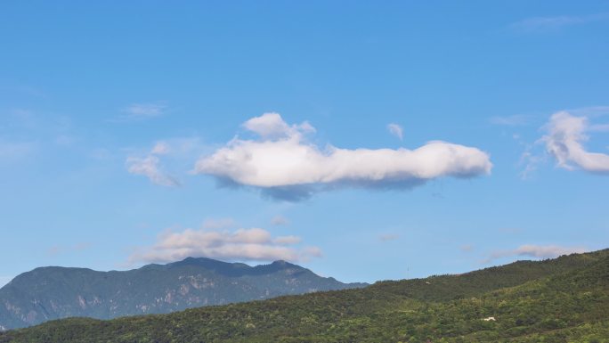 山中云朵天空素材延时