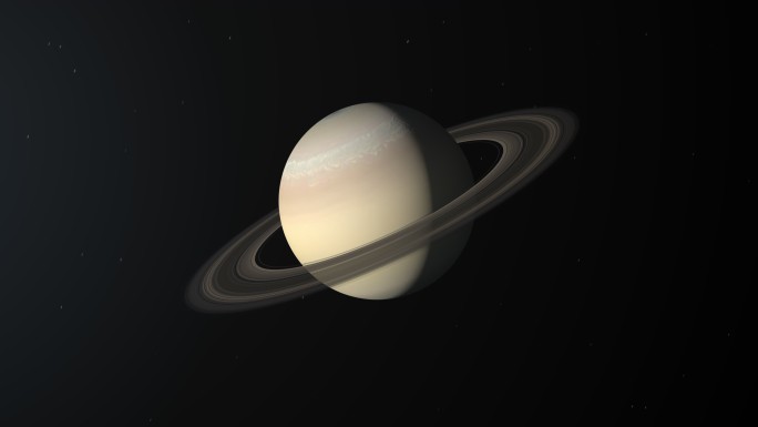 4K太阳系土星（行星环无影子版）