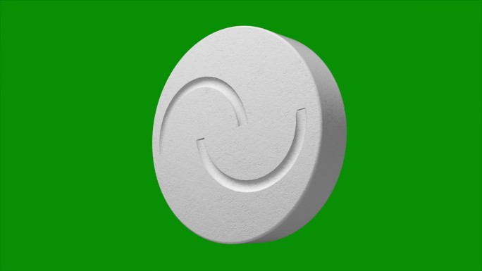 绿色屏幕上的合成药物卡普塔贡丸(苯乙胺)-可循环