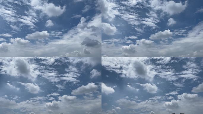 夏日天空中的云朵
