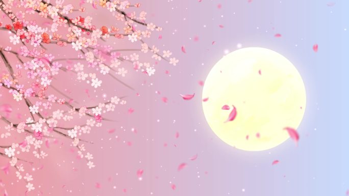 【原创】温馨浪漫七夕月亮背景视频