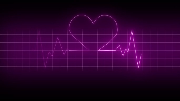 心率监测仪心电图EKG或心电环背景