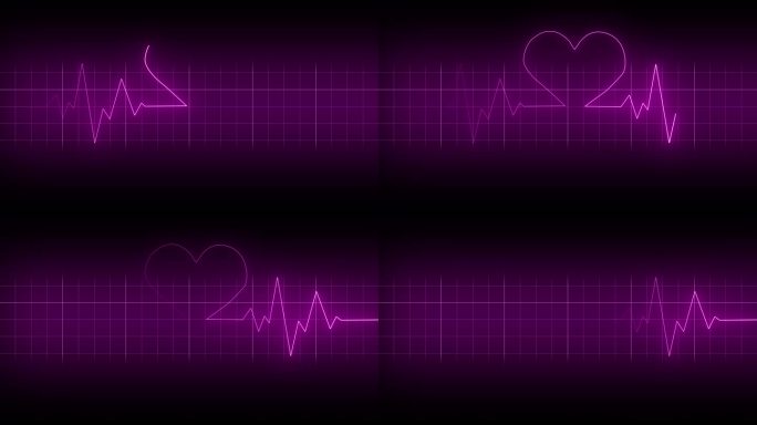 心率监测仪心电图EKG或心电环背景