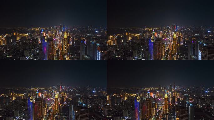 深圳罗湖夜景航拍