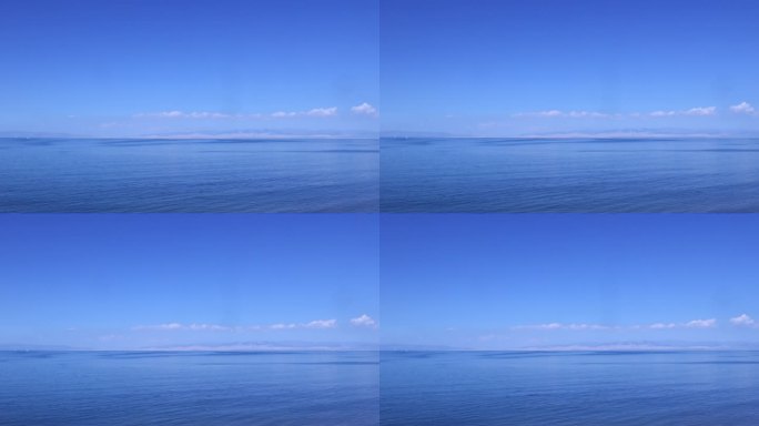 蓝天白云 海天一色 青海湖