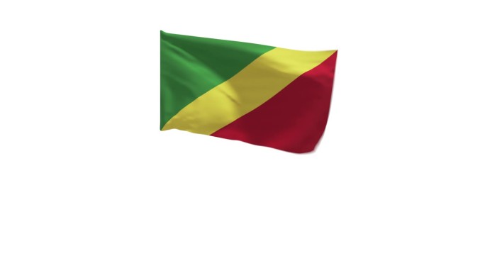 刚果共和国国旗3D效果图