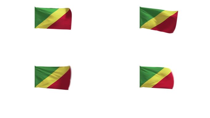 刚果共和国国旗3D效果图