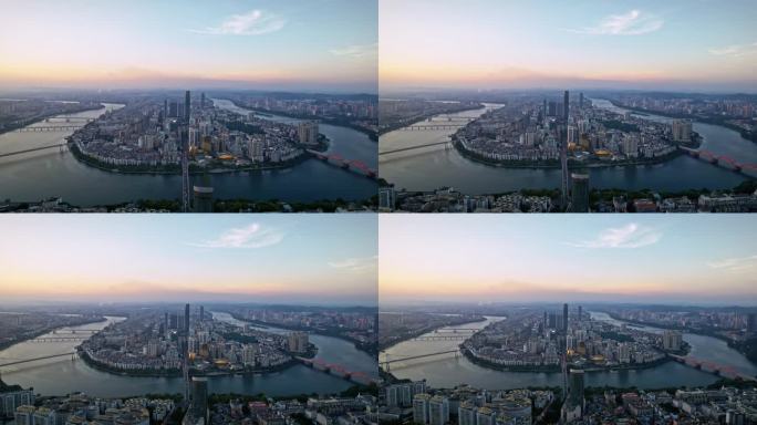 航拍广西柳州城市风光宣传片