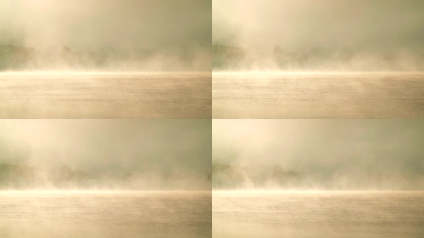 川口湖的晨雾川口湖的晨雾日本