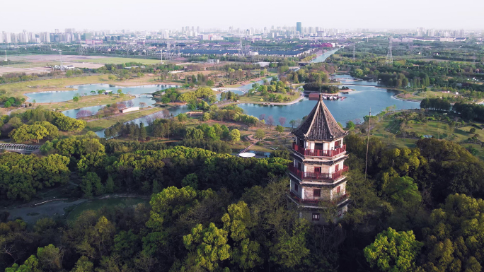 上海辰山植物园航拍