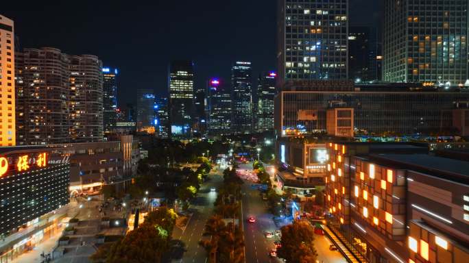 南山城市夜景航拍